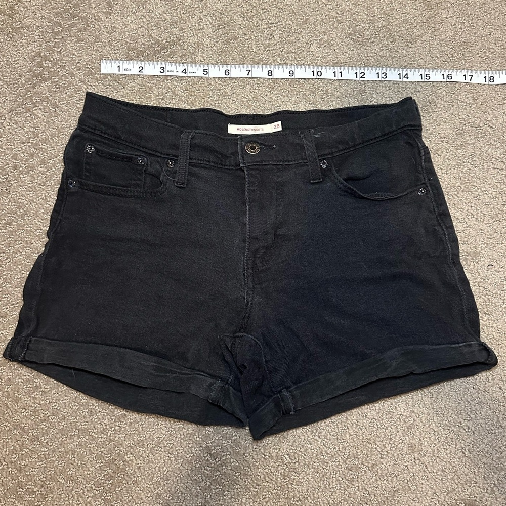 Black Levi Shorts